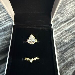 Gold and Silver Women's Ring Set